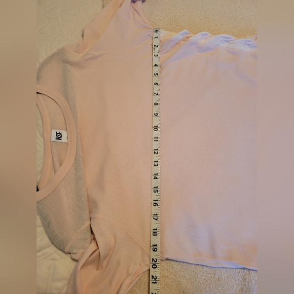 NSF LT.PINK TIE SIDE TEE size small - Picture 3 of 11